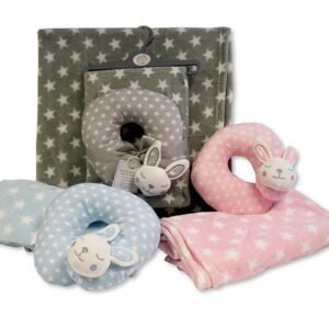 Baby Blanket with Neck Wrap - Bunny