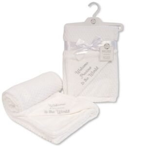 Baby 2 Layer Waffle Wrap - Welcome Precious to the World