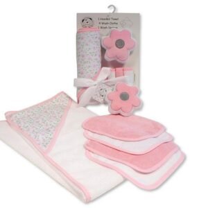 Baby 6 pcs Bath Set - Flower