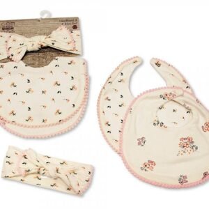 Baby Bibs and Headband Set