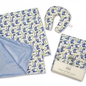 Baby Blanket and Neck Cushion Set - Boys