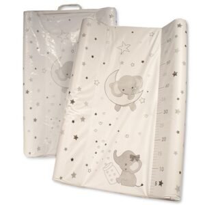Baby Changing Mat with Raised Edges - Elephant