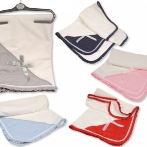 Baby Check Lace Wrap with Bow