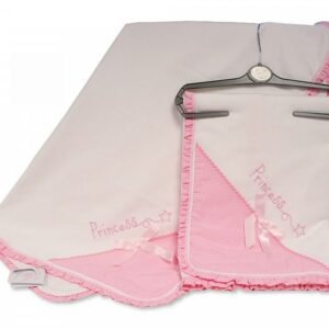 Baby Check Lace Wrap with Bow - Princess