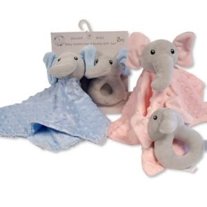Baby Comforter with Rattle Set