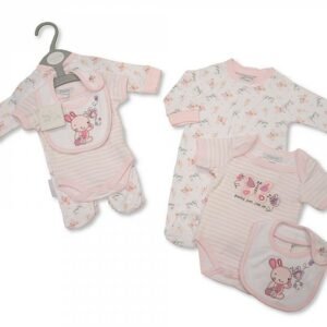 3 pcs Baby Cotton Gift Set - Bunny and Butterfly