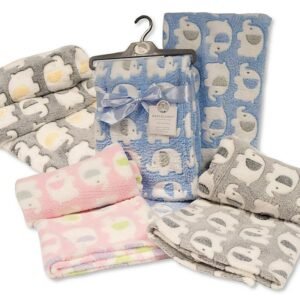 Baby Wrap - Elephant - Pink, Blue, Grey