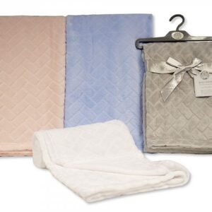 Baby Embossed Jacquard Flannel Wrap