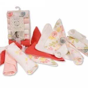 Baby Girl Wash Cloths - 12 Pack