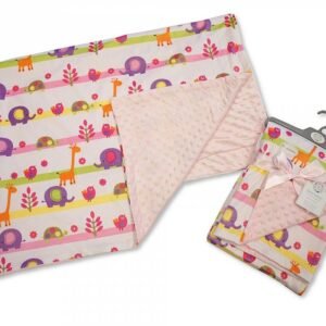 Baby Girls Reversible Wrap - Animals