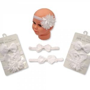 Baby Headbands 3-Pack - White