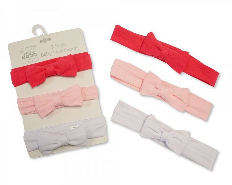 Baby Headbands - Pack of 3 Colours