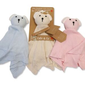 Baby Knitted Bamboo Comforter - Teddy
