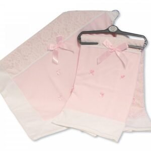 Baby Lace Wrap with Bows - Plain