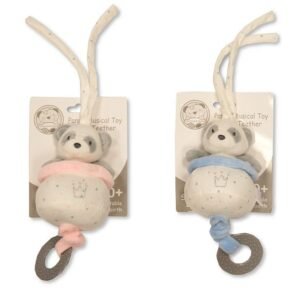 Baby Panda Musical Pull Toy with Teether