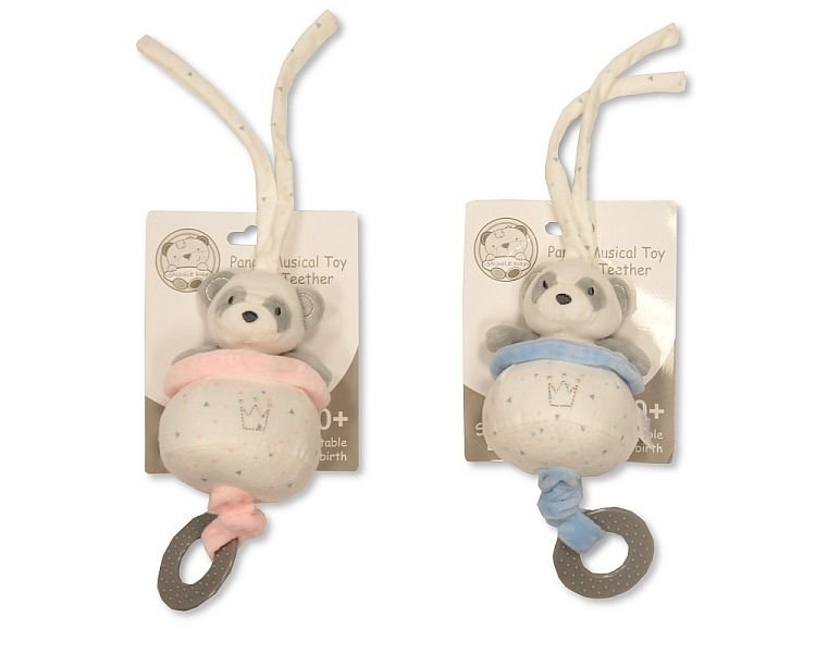 Baby Panda Musical Pull Toy with Teether