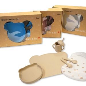 Baby Silicone Dinner Set - Teddy