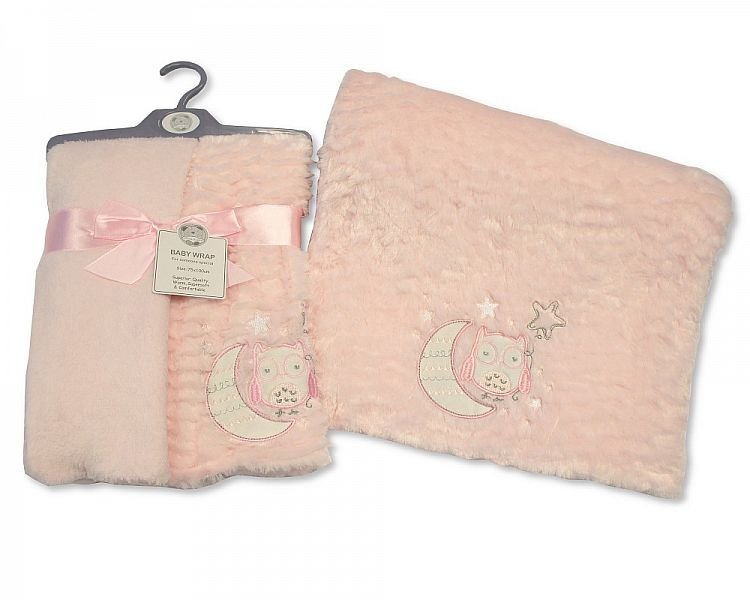 Baby Soft Wrap - Owl - Pink