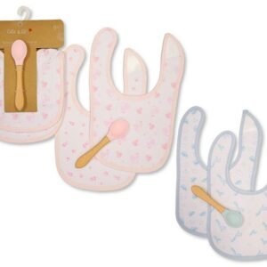 Baby Spoon and 2 Bibs Set