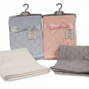 Baby Star Embossed Velour Wrap - 4 Colours