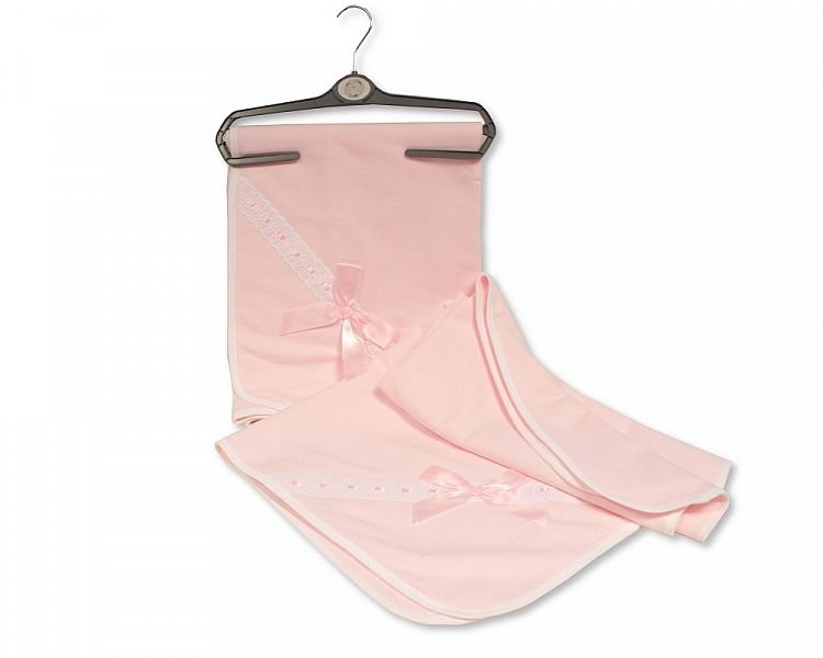 Baby Wrap with Lace Ribbon and Bow