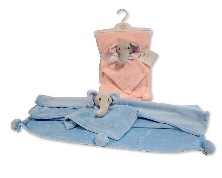 Baby Wrap with Pompoms and Comforter Set