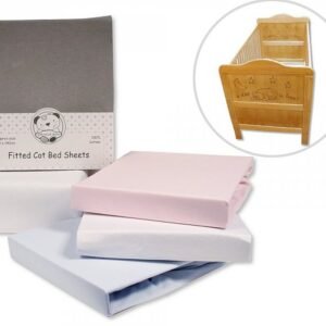 Cotton Cot-Bed Sheets - Fitted - 2 Pack