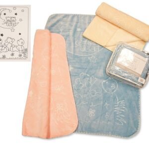 Embossed Baby Cot Blanket in Bag