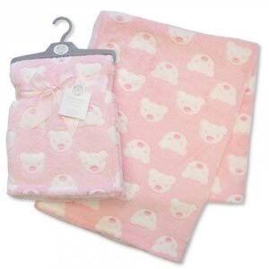 Printed Baby Wrap - Teddy - Pink