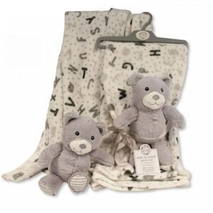 Teddy Plush Toy with Blanket