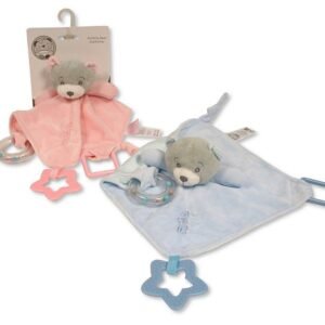 Baby Bear Comforter with Rattle, Ring and Teether