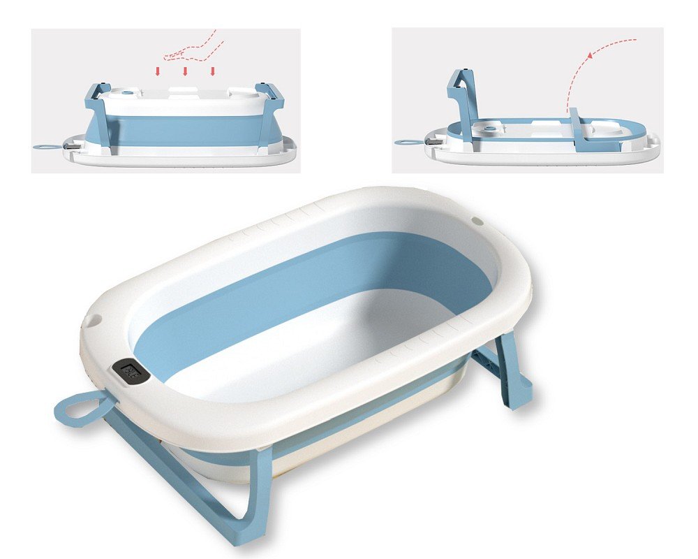 Foldable Baby Bathtub with Thermometer - Image 3