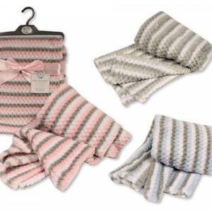 Baby Waffle Wrap with Stripe Print