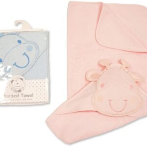 Baby 3D Hooded Towel – Giraffe-Full color
