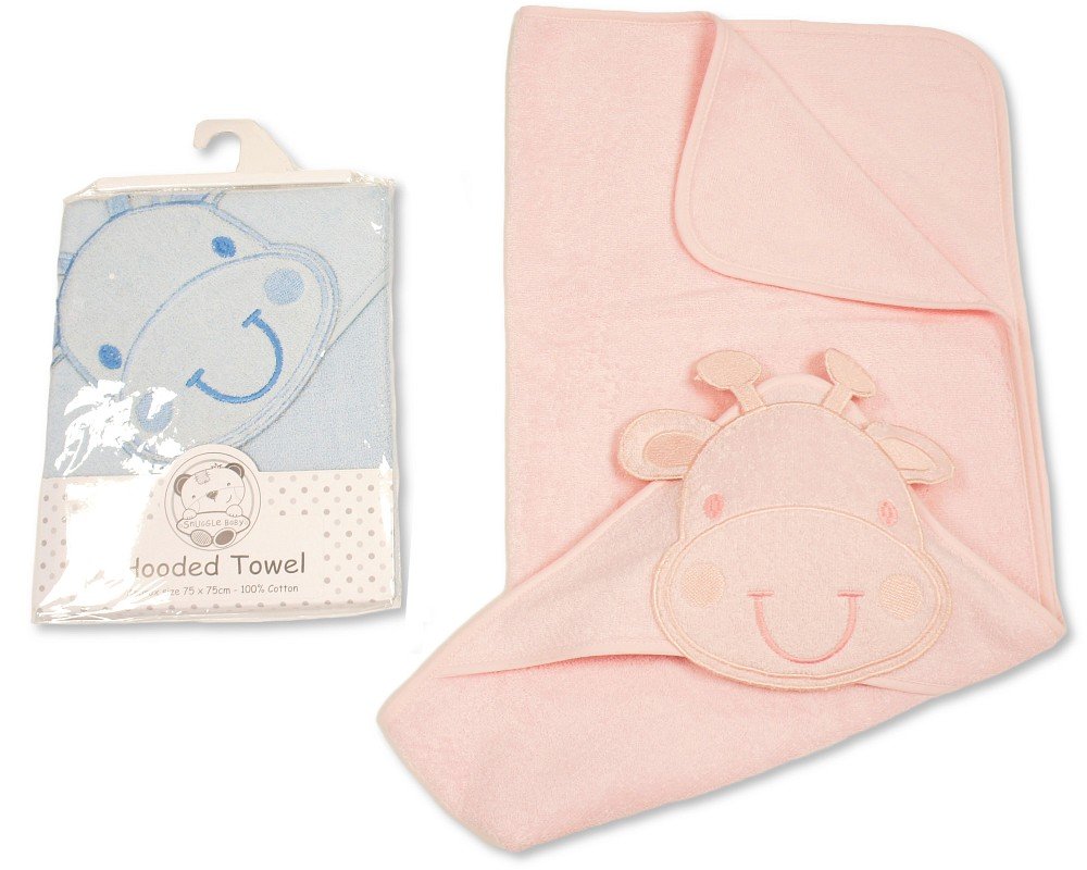 Baby 3D Hooded Towel – Giraffe-Full color